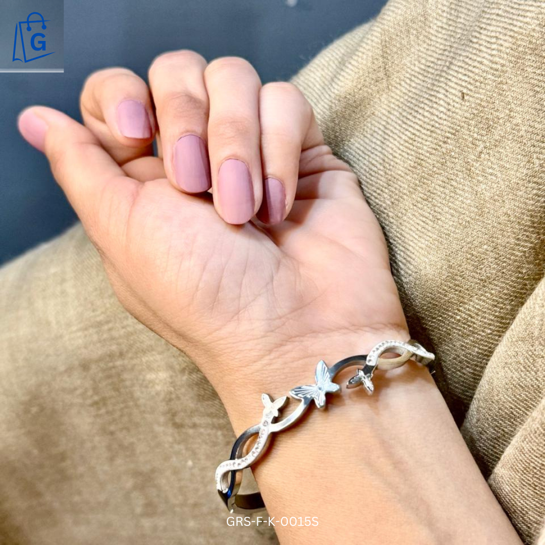 Butterfly Stainless Bangle (Premium Quality)