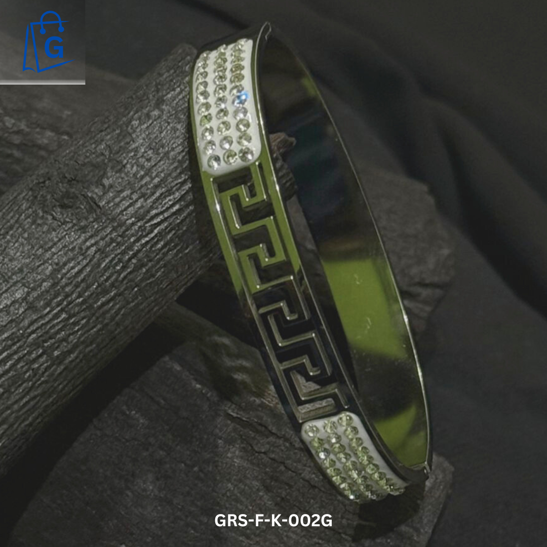 Elegant Bangle for Girls (Silver And Gold)