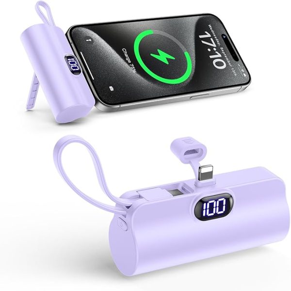 2 In 1 Portable Power Bank USB To Type C Cable For all mobile phone