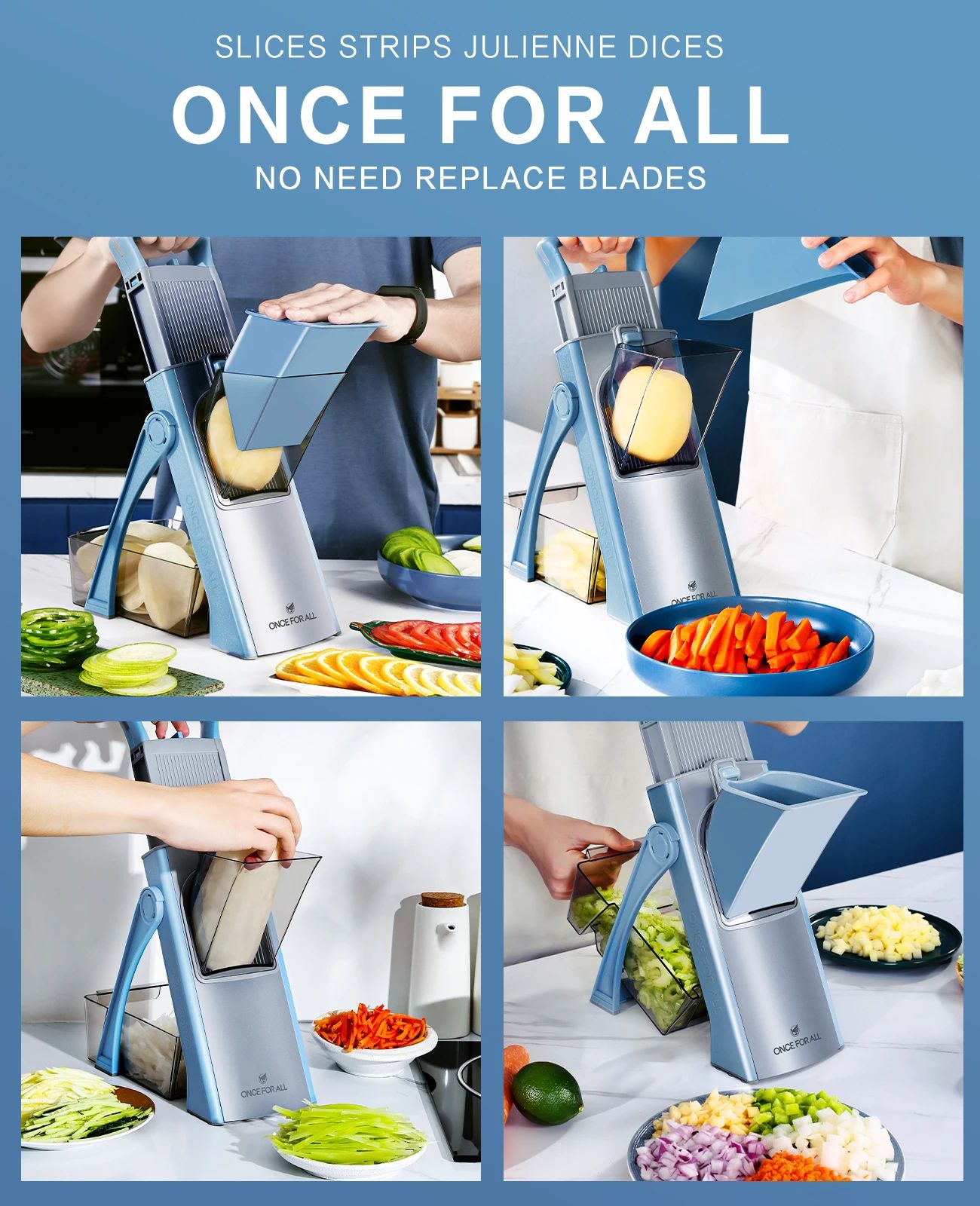 4 In 1 Vegetable Cutter Chopper