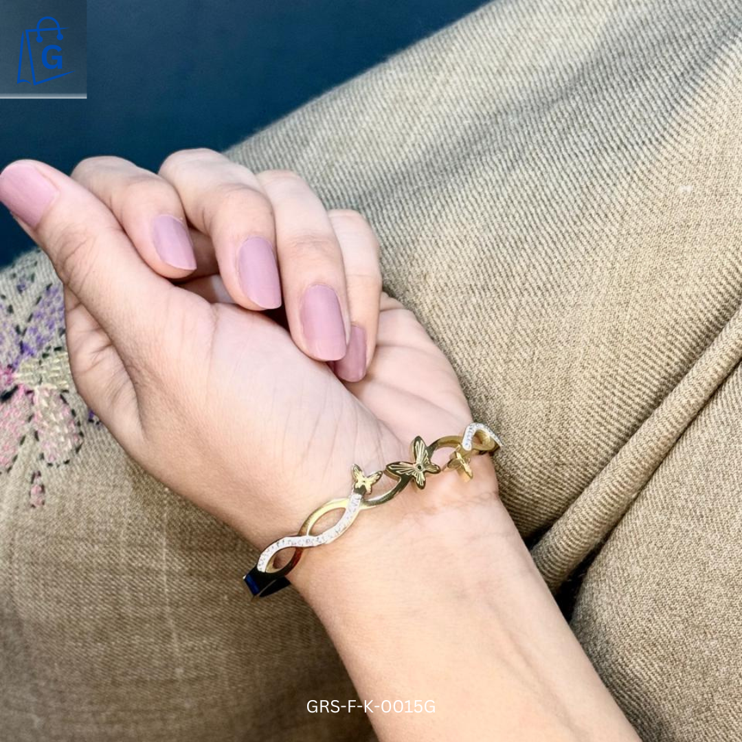 Butterfly Stainless Bangle (Premium Quality)