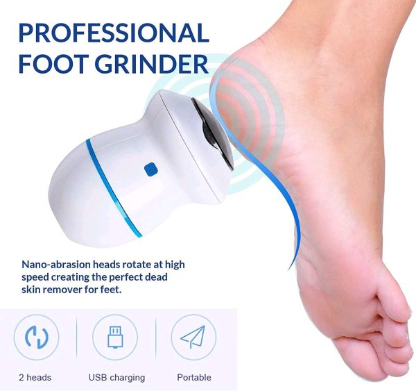 Electric Foot Callus Remover Foot Grinder Foot File Scrubber Shaver Sander Vacuum Adsorption Pedicure Tools (random Colour)
