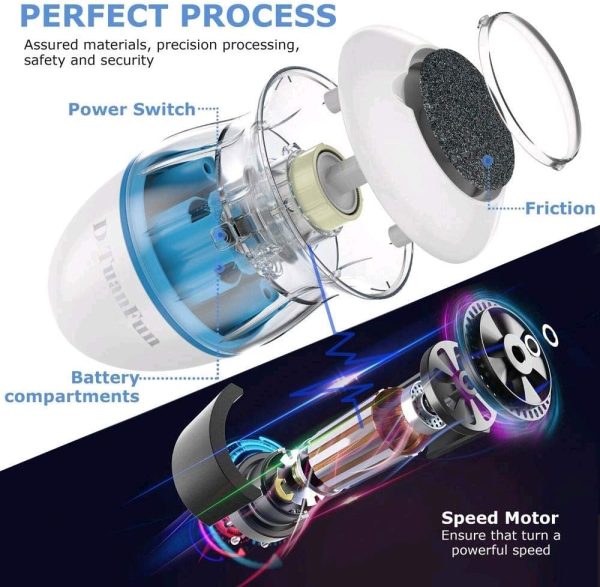 Electric Foot Callus Remover Foot Grinder Foot File Scrubber Shaver Sander Vacuum Adsorption Pedicure Tools (random Colour)
