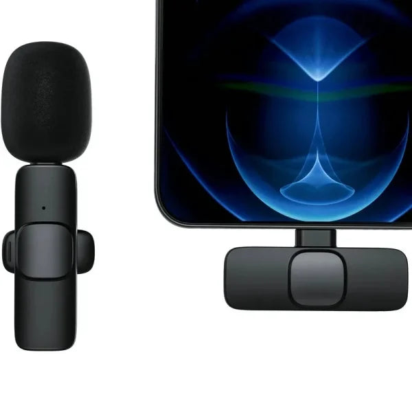 K8 Type-c Wireless Lavalier Microphone Portable Audio Video Recording Mic For Type C Android Live Game Mobile Phone Mic For Vlog Interview Podcast Live Streaming