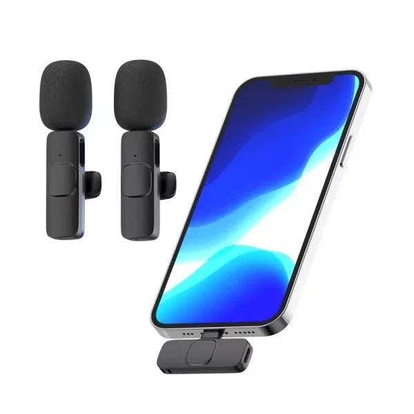 K8 Type-c Wireless Lavalier Microphone Portable Audio Video Recording Mic For Type C Android Live Game Mobile Phone Mic For Vlog Interview Podcast Live Streaming
