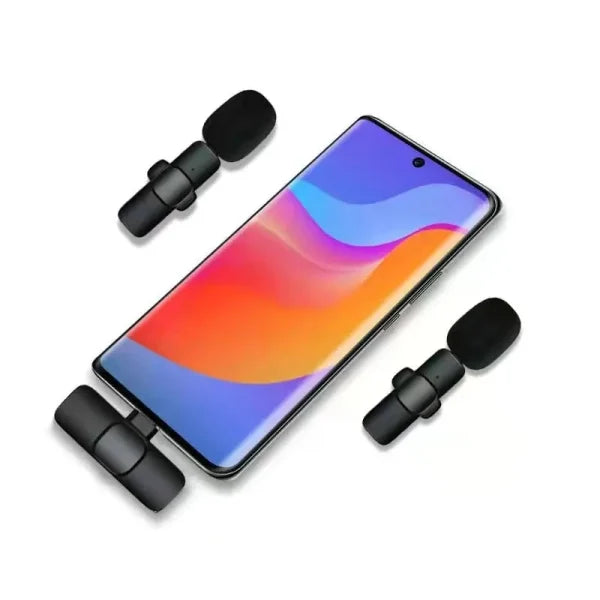 K8 Type-c Wireless Lavalier Microphone Portable Audio Video Recording Mic For Type C Android Live Game Mobile Phone Mic For Vlog Interview Podcast Live Streaming