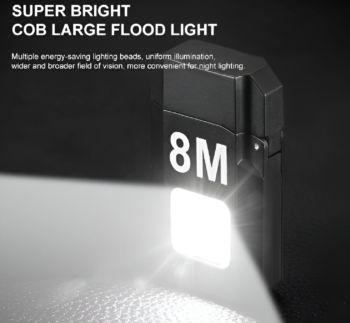 Dh-001 Cob Led Flashlight With Lighters (Premium Quality)