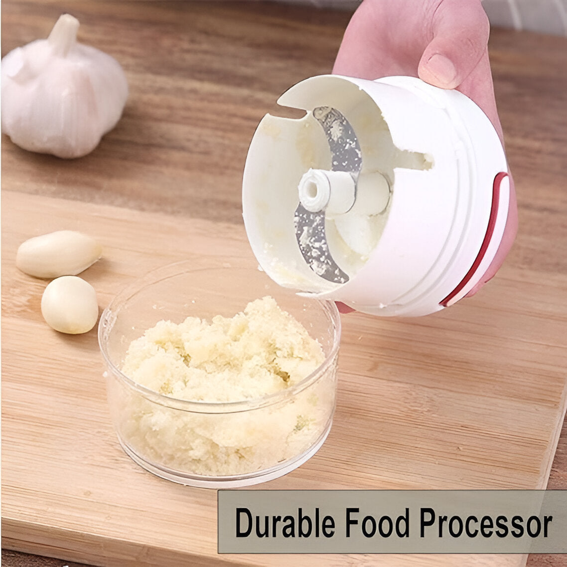 Mini Hand-Powered Meat Grinder & Food Chopper