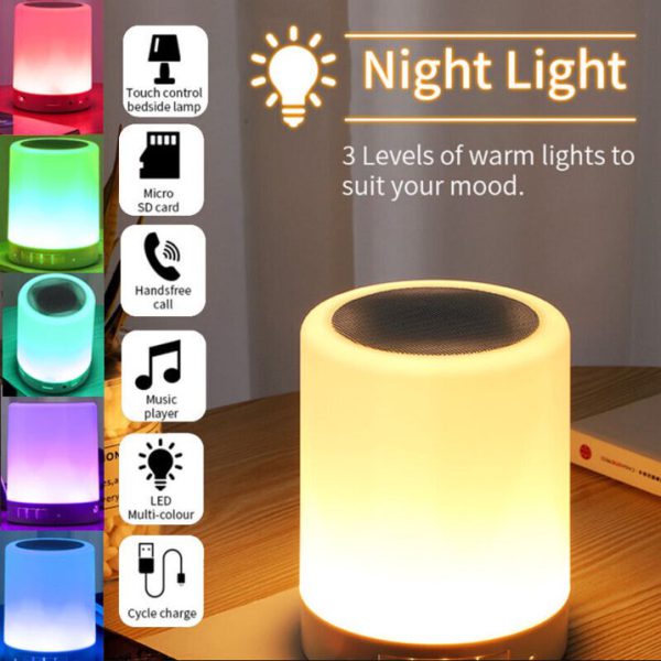 Smart Touch Night Light Desk Lamp Color Changing