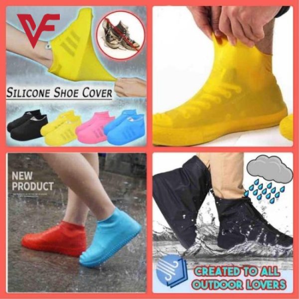 Rain Boot Thicken Waterproof Silicone Gel Shoe Cover Rain