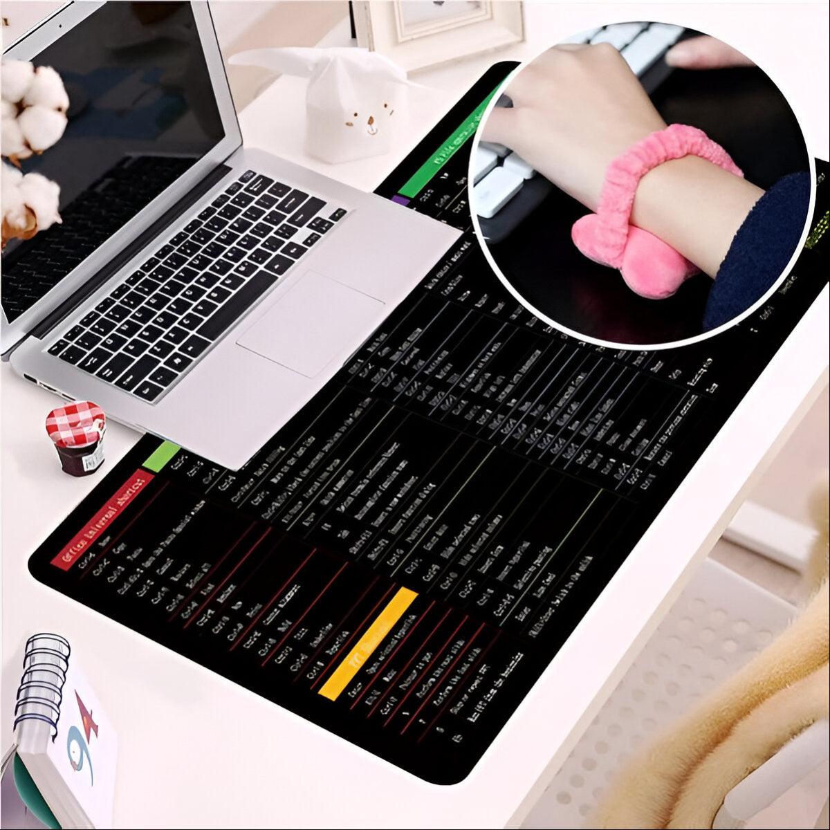 Shortcut Keyboard Mat (30*80cm) Office Software Shortcuts Pattern For ...